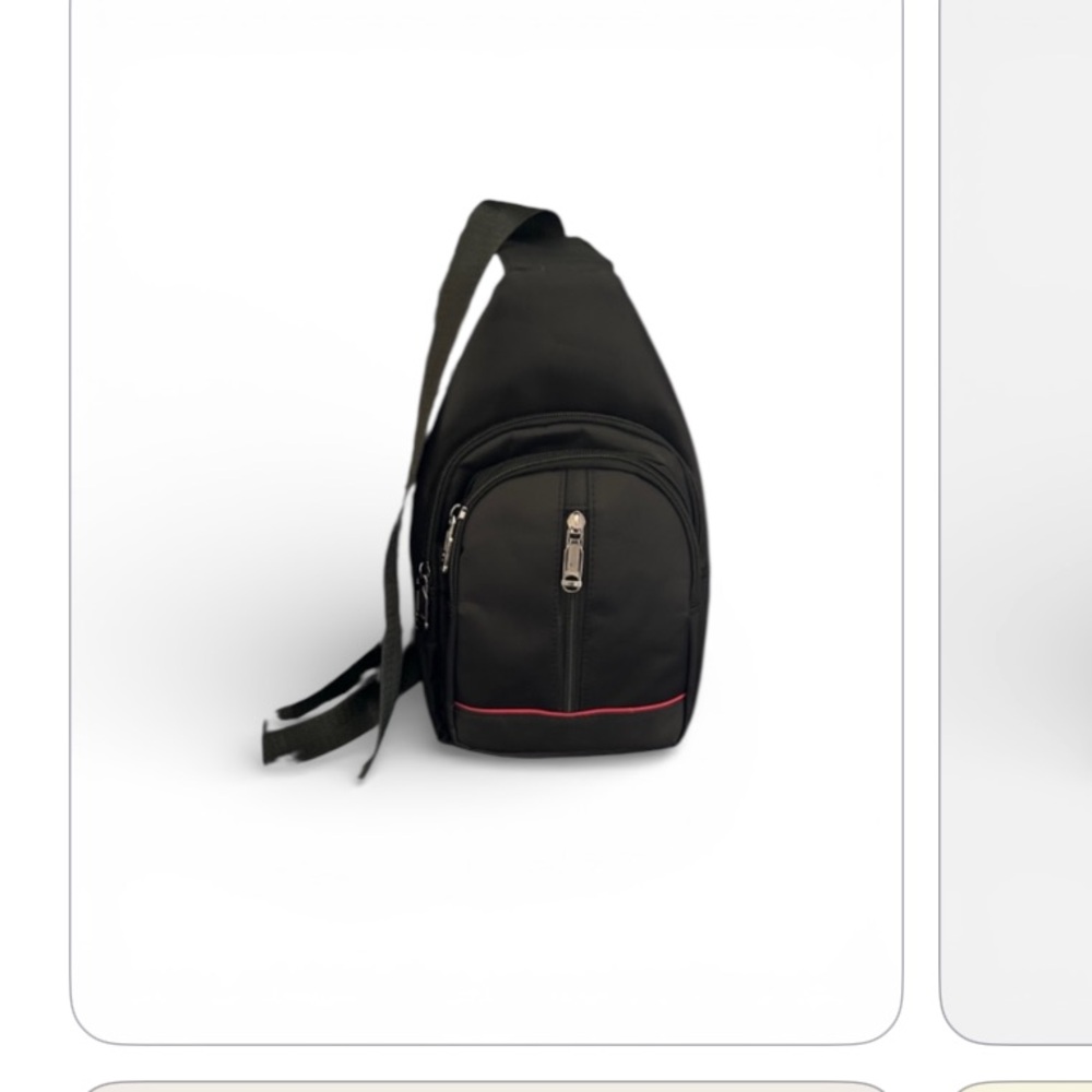 NWOT Black Sling Bag Unisex